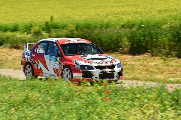 Photo hustopece république tchèque 18 juin 2016 voiture de rallye