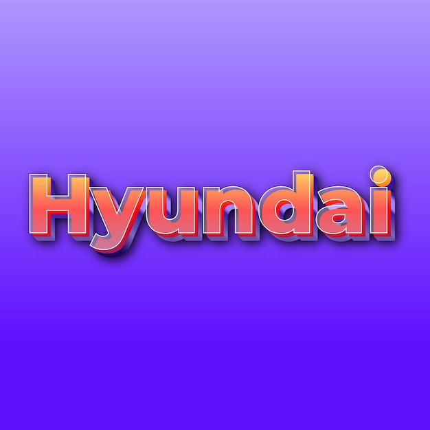 HyundaiText effet JPG dégradé violet fond carte photo