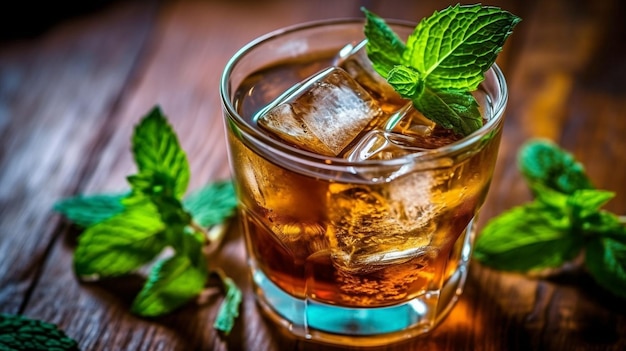 IA générative avec Cuba Libre avec Ice et Mint