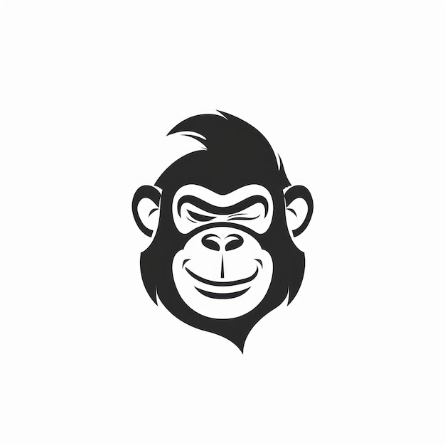 L'IA générative du logo vectoriel du singe
