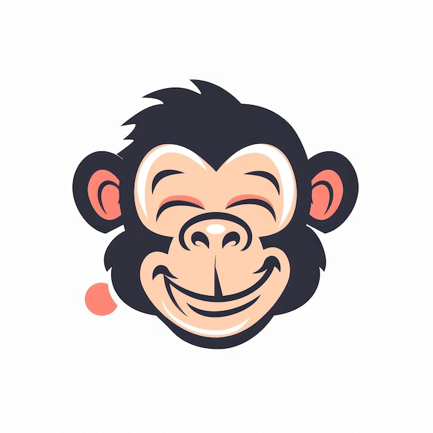 L'IA générative du logo vectoriel du singe