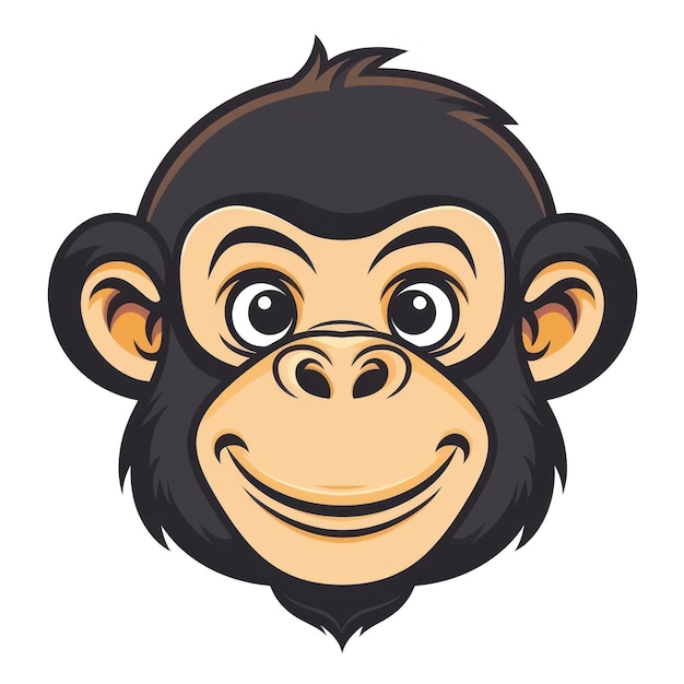 L'IA générative du logo vectoriel du singe