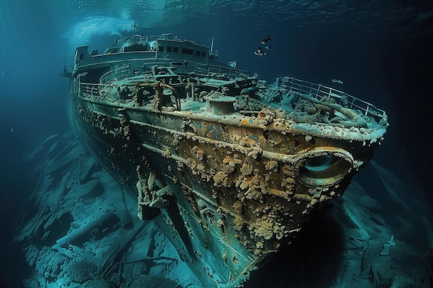 Photo l'ia générative du navire de croisière titanic