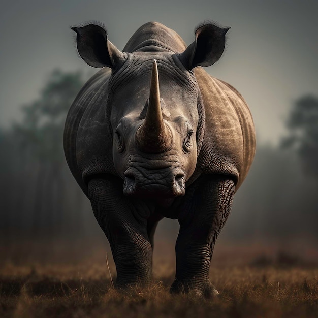 IA générative du rhinocéros blanc