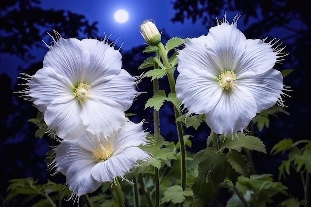 IA générative de fleur de lune africaine