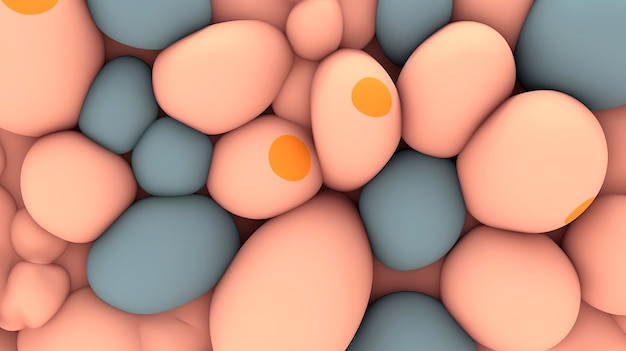 IA générative de fond de forme de pierres