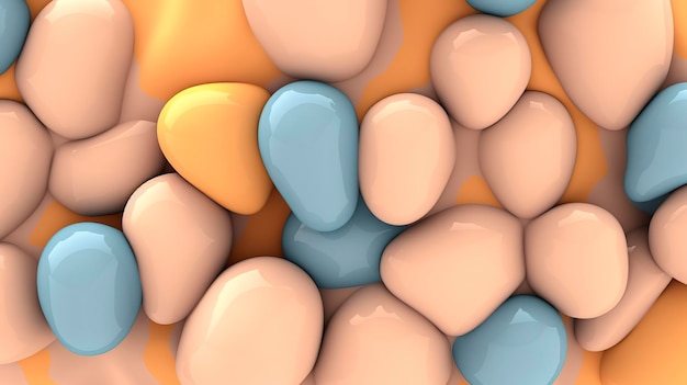 IA générative de fond de forme de pierres