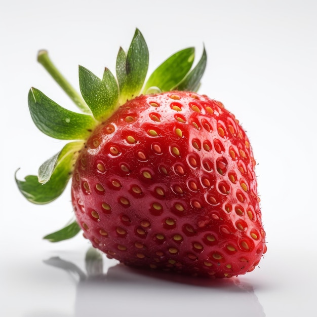 Une IA générative de fraise mûre vibrante