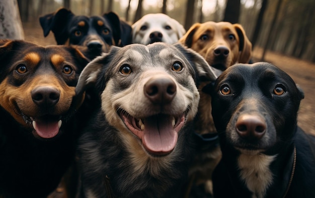 IA générative pour les moments de selfie de chien