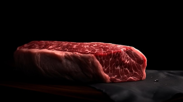 IA générative de viande crue Wagyu