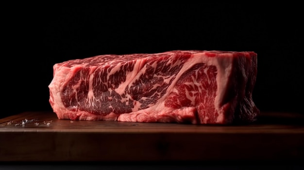 IA générative de viande crue Wagyu