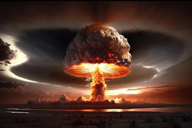 L'IA a généré un monde post-apocalyptique après une explosion nucléaire, une action atomique et une catastrophe climatique