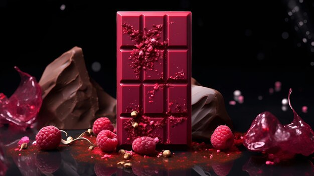 Photo ia générée par le chocolat de rubis