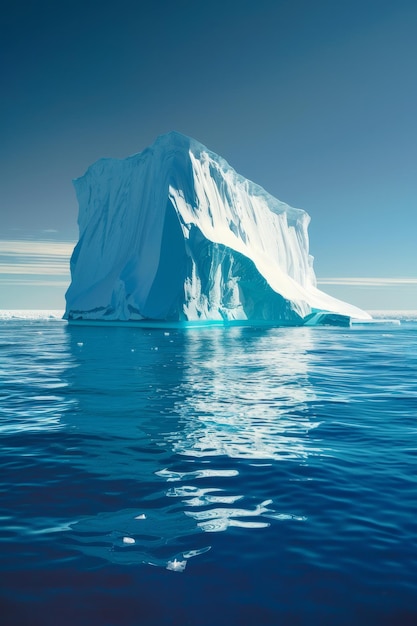 Un iceberg en Antarctique Une IA générative