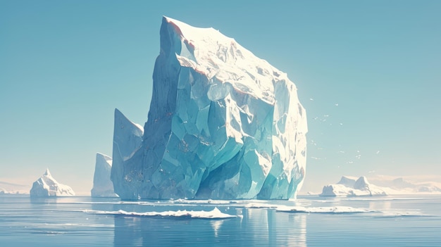 un iceberg dans l'océan