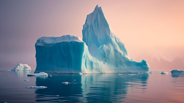 Iceberg dans les régions polaires IA générative