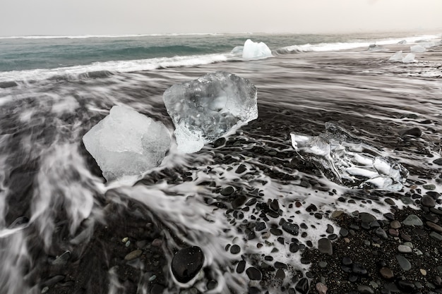 Iceberg Diamond beach Islande