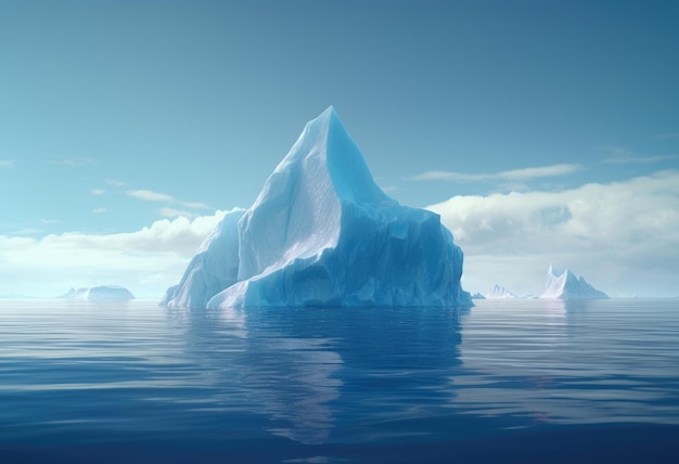 Un iceberg en mer