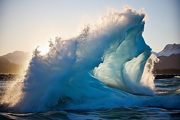 Des icebergs se détachent des glaciers.