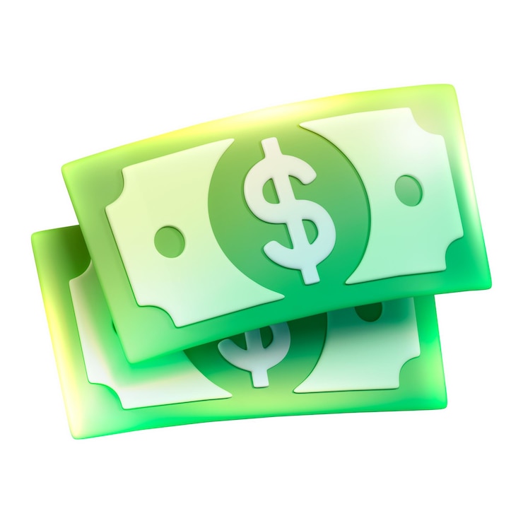 Photo icon d'argent autocollant png fond transparent à l'éclat de néon 3d