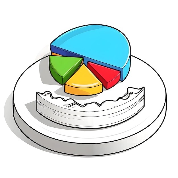 Photo icon du graphique pie graphique d'affaires visualisation des données diagramme graphique graphique statistique char financier