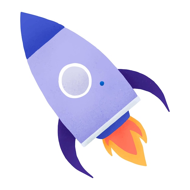Icon de lancement de fusée à fond transparent png