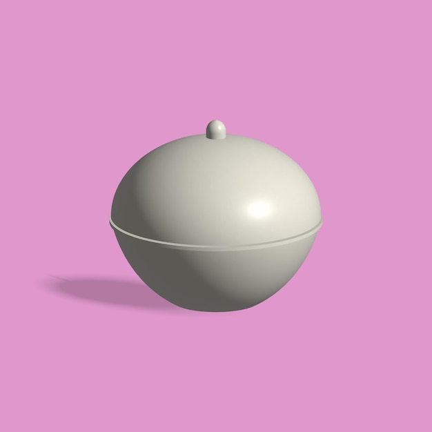 Icône 3d de casserole de cuisine profonde