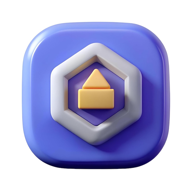 Photo icône 3d moderne représentant un bouton de téléchargement idéal pour le développement d'applications de conception d'interface utilisateur et l'interface du site web