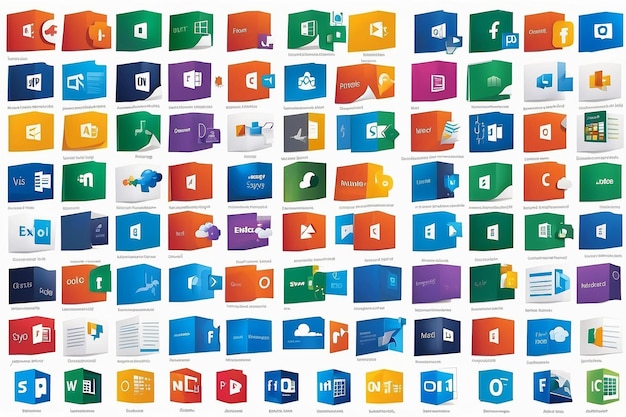 L'icône de l'application de copilote de Microsoft 365 est définie Word Excel PowerPoint Outlook Teams OneNote OneDrive