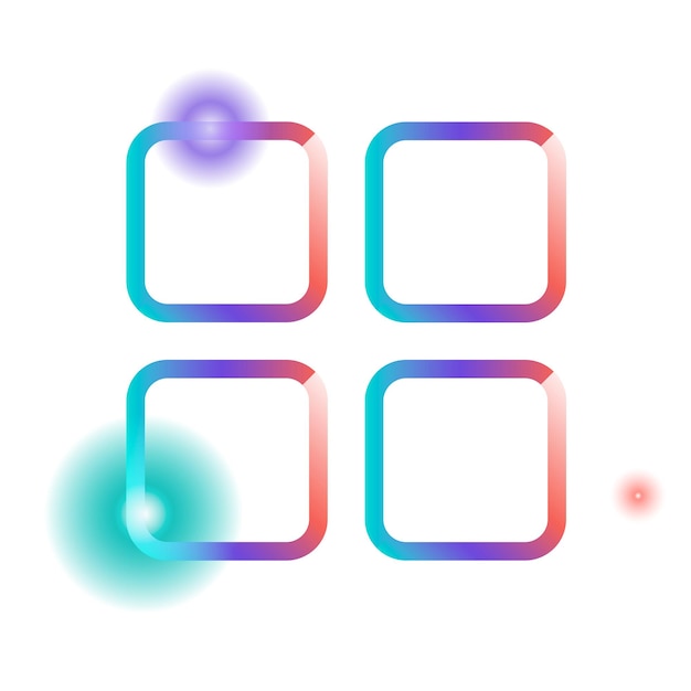 Icône d'application Png colorée à fond transparent