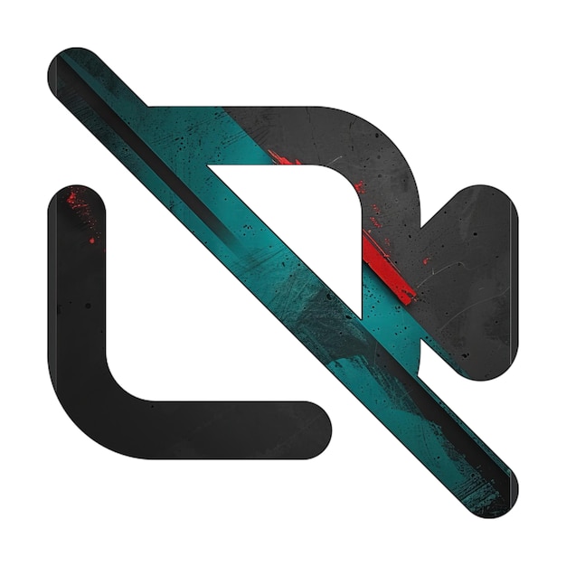 Photo icône de barre vidéo diagonale noir vert rouge