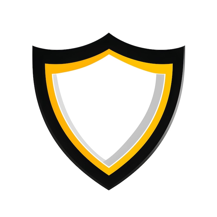 Photo icône de bouclier minimaliste pour le concept de sécurité et de protection