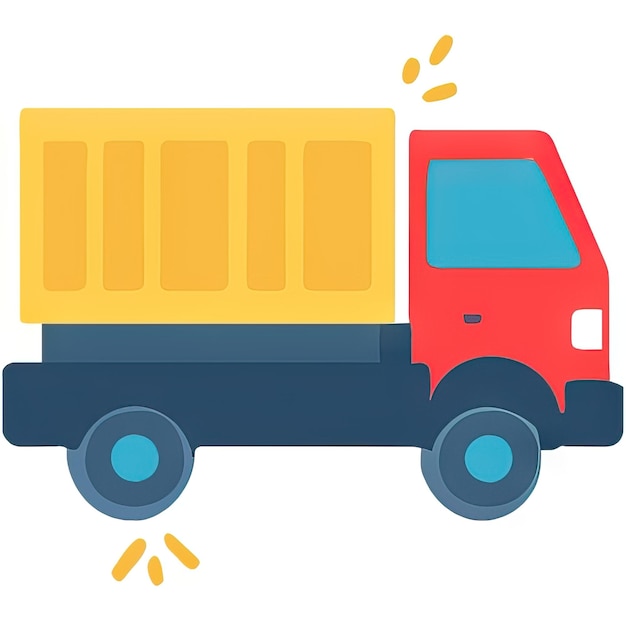Photo icône de camion avec un design simple