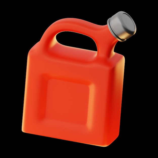 Icône de carburant de véhicule de jeu premium rendu 3d sur fond isolé PNG