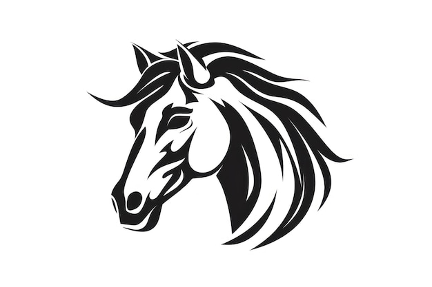 Photo icône de cheval sur fond blanc ar 32 v 52 id d'emploi e84436f5dbbe4e0481bac7ef6a02201a