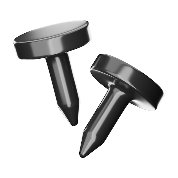 Icône de clous de construction Premium Tool Rendu 3D