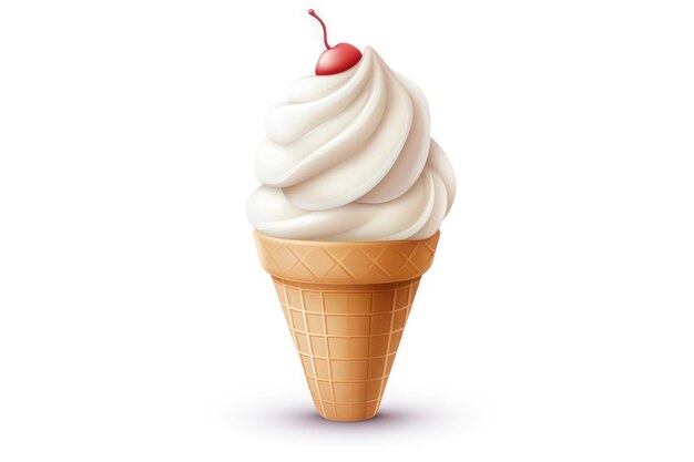 Photo icône de crème glacée sur fond blanc ar 32 v 52 id d'emploi 79509e108e2549f1ba13c6668ef1c6c1