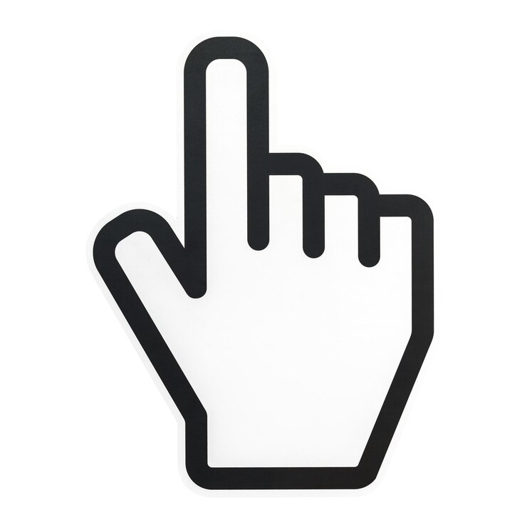 Photo icône du curseur png à fond transparent