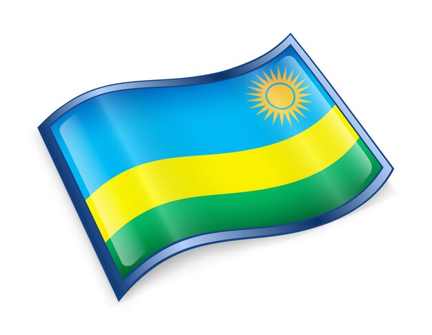 Photo icône du drapeau du rwanda