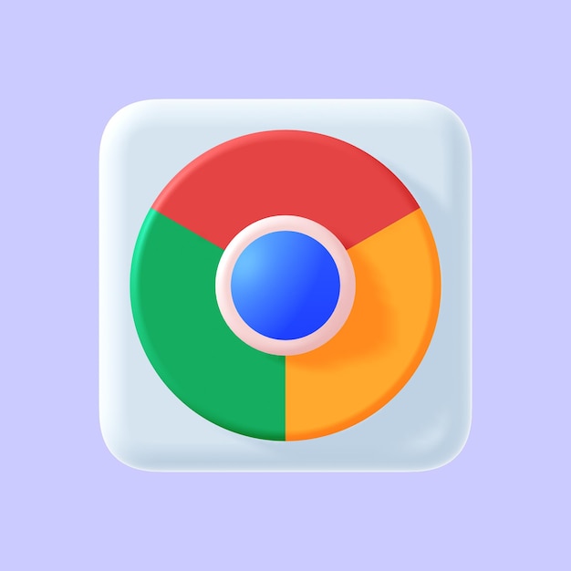 Photo icône du navigateur chrome logo du navigateur chrome google chrome