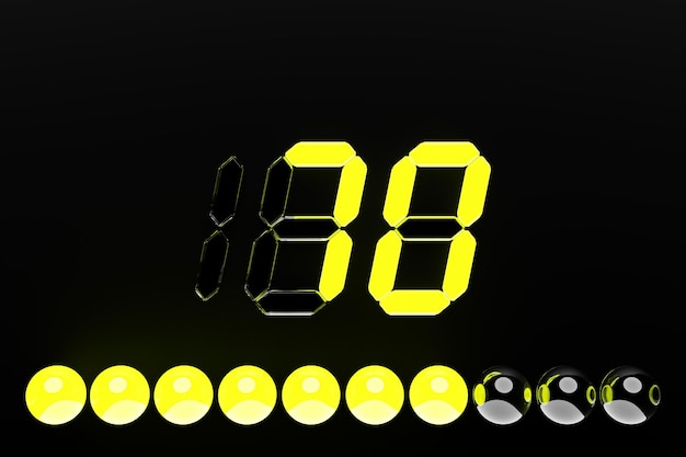 Photo icône du panneau de commande d'illustration 3d avec indicateur concept de risque normal sur l'échelle de notation de crédit du compteur de vitesse