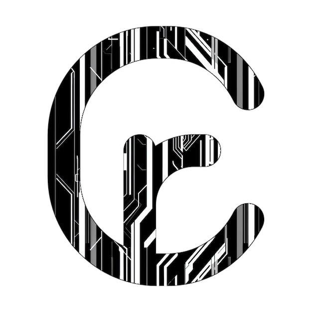 Photo icône du panneau cruzeiro texture technologique noir et blanc