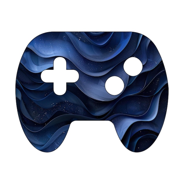 icône eps gamepad bleu dégradé design de style d'arrière-plan