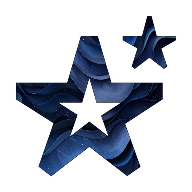 icône étoiles design de style d'arrière-plan en gradient bleu