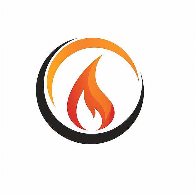 Photo icône de flamme de feu icône noire isolée sur fond blanc silhouette de flammes de feu icon simple