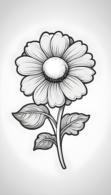 icône de fleur d'inspiration comique sans fond de texte