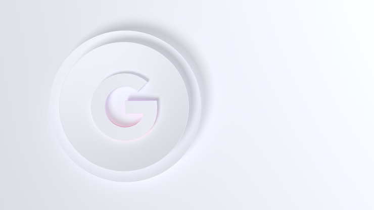 Photo icône google sur un blanc