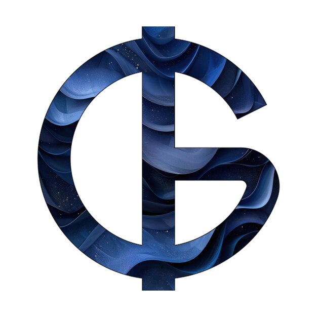 icône guarani signe bleu dégradé design de style d'arrière-plan