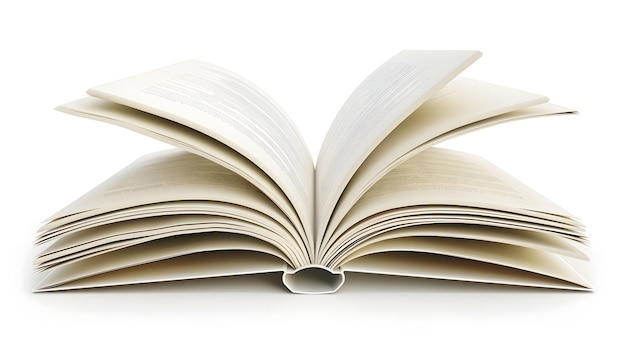Icône de livre ouvert 3D représentant l'apprentissage et la connaissance