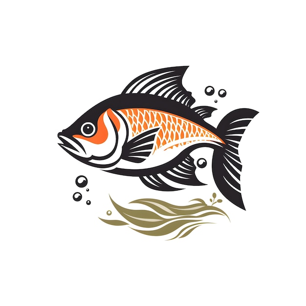 Icône ou logo de poisson